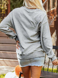 Halloween Spooky Ghost Sequin Sweatshirt - Trendsi - Flyclothing LLC