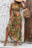 Tied Floral Sleeveless Dress - Trendsi - Flyclothing LLC