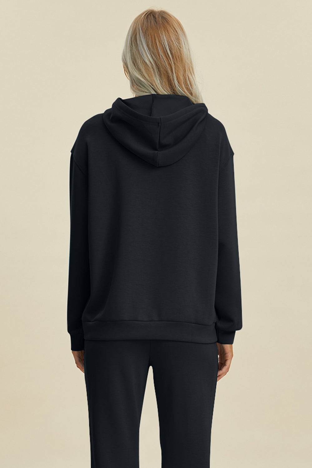 Basic Bae Full Size Air Scuba Drawstring Long Sleeve Hoodie with Kangaroo Pocket - ShopBasicbae - Flyclothing LLC