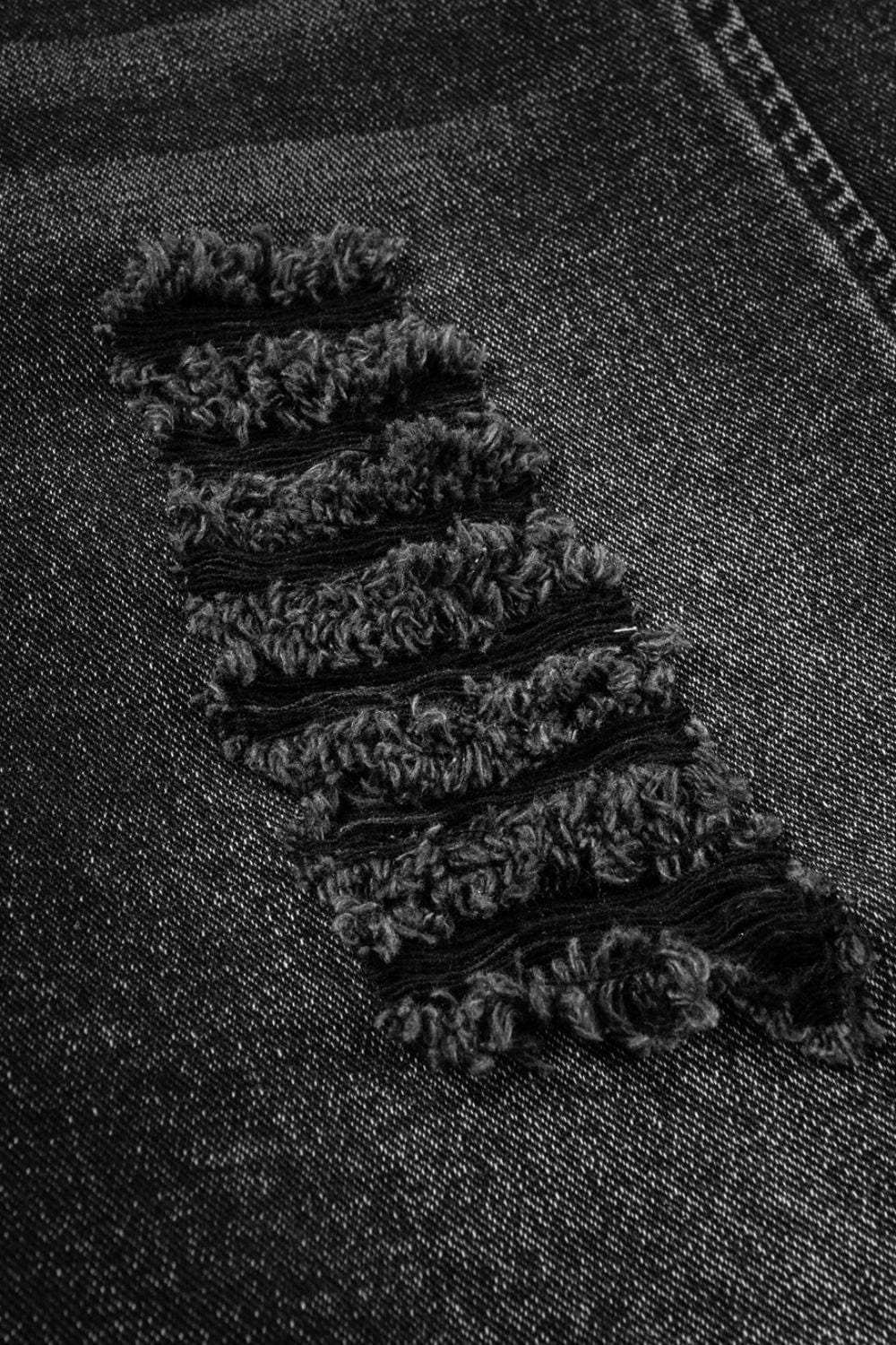 Distressed Wide Strap Denim Overalls - Trendsi - Flyclothing LLC