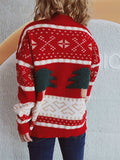 Christmas Tree Mock Neck Long Sleeve Sweater - Trendsi - Flyclothing LLC