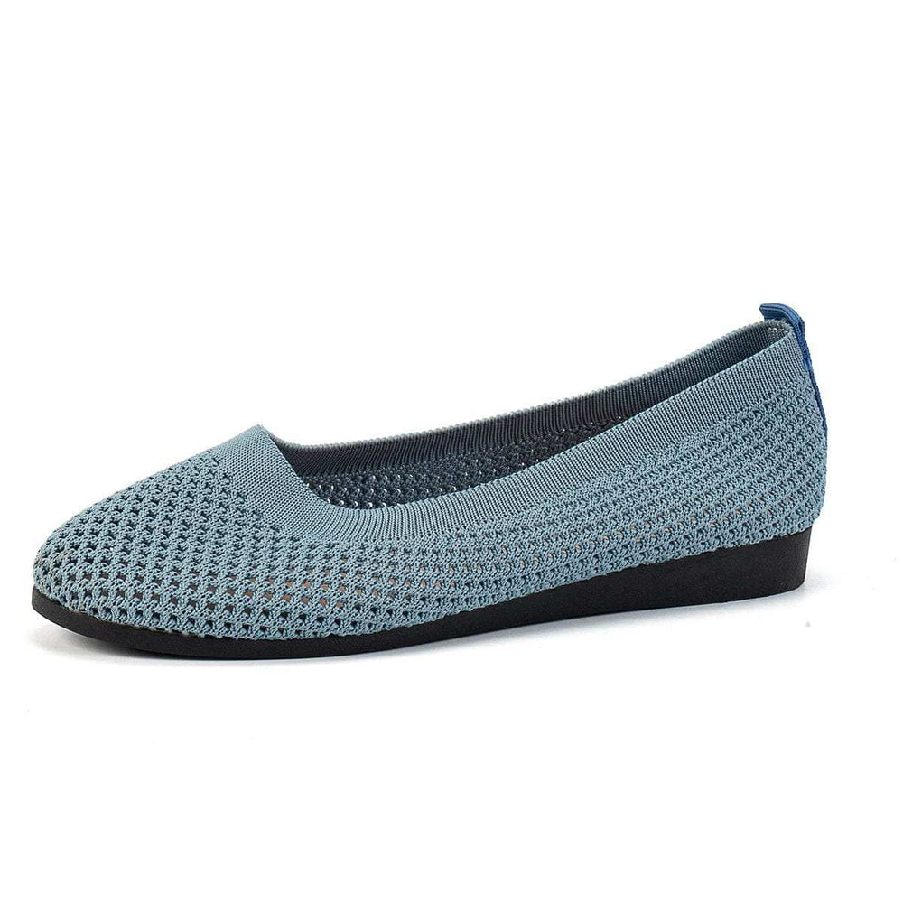 Solid Color Mesh Flat Slip-Ons - Trendsi - Flyclothing LLC
