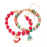 Christmas Beaded Charm Bracelet - Trendsi - Flyclothing LLC