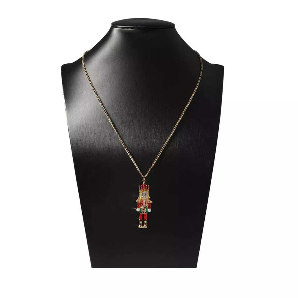 18K Gold-Plated Nutcracker Pendant Necklace - Trendsi - Flyclothing LLC