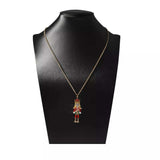 18K Gold-Plated Nutcracker Pendant Necklace - Trendsi - Flyclothing LLC