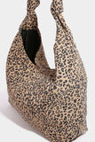 Fame Leopard Knotted Strap Shoulder Bag - Trendsi - Flyclothing LLC