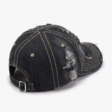 Distressed Adjustable Cotton Baseball Cap - Trendsi - Flyclothing LLC