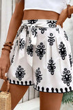 Tied Printed Shorts - Trendsi - Flyclothing LLC