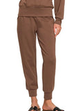 Zenana Scuba Crewneck Pullover & Joggers 2 Pieces Set - Trendsi - Flyclothing LLC