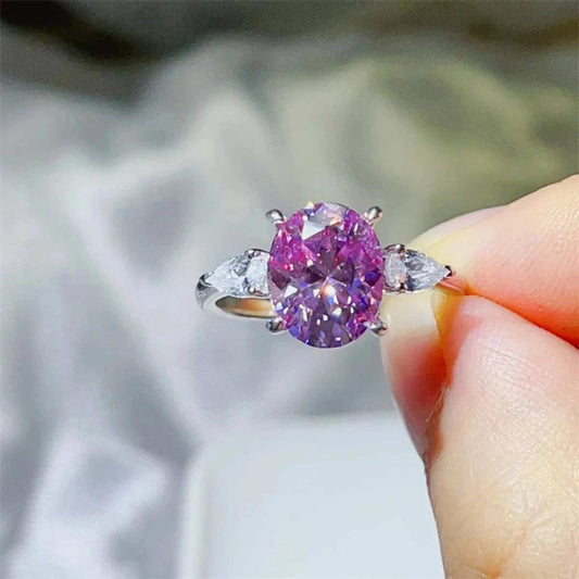 3 Carat Moissanite 925 Sterling Silver Ring - Trendsi - Flyclothing LLC