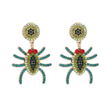 Spider Rhinestone Alloy Earrings - Trendsi - Flyclothing LLC