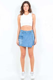 American Bazi Cargo Pocket Denim Skort - Trendsi - Flyclothing LLC