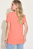 Basic Bae Bamboo Full Size V-Neck High-Low T-Shirt - Trendsi - Flyclothing LLC