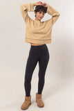 HYFVE Round Neck Dropped Shoulder Ribbed Sweater - Trendsi - Flyclothing LLC