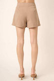 Mittoshop Side Invisible Zipper Pleated Shorts - Trendsi - Flyclothing LLC