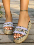 Geometric Open Toe Platform Sandals - Trendsi - Flyclothing LLC