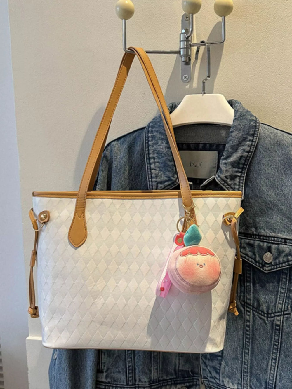 Woven Pattern Tote Bag - Trendsi - Flyclothing LLC