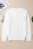 THANKFUL Round Neck Long Sleeve Knit Top - Trendsi - Flyclothing LLC