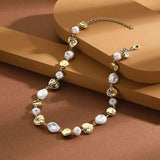 Alloy Pearl Chain Necklace - Trendsi - Flyclothing LLC