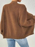 Chunky Knit Button-Down Cardigan - Trendsi - Flyclothing LLC