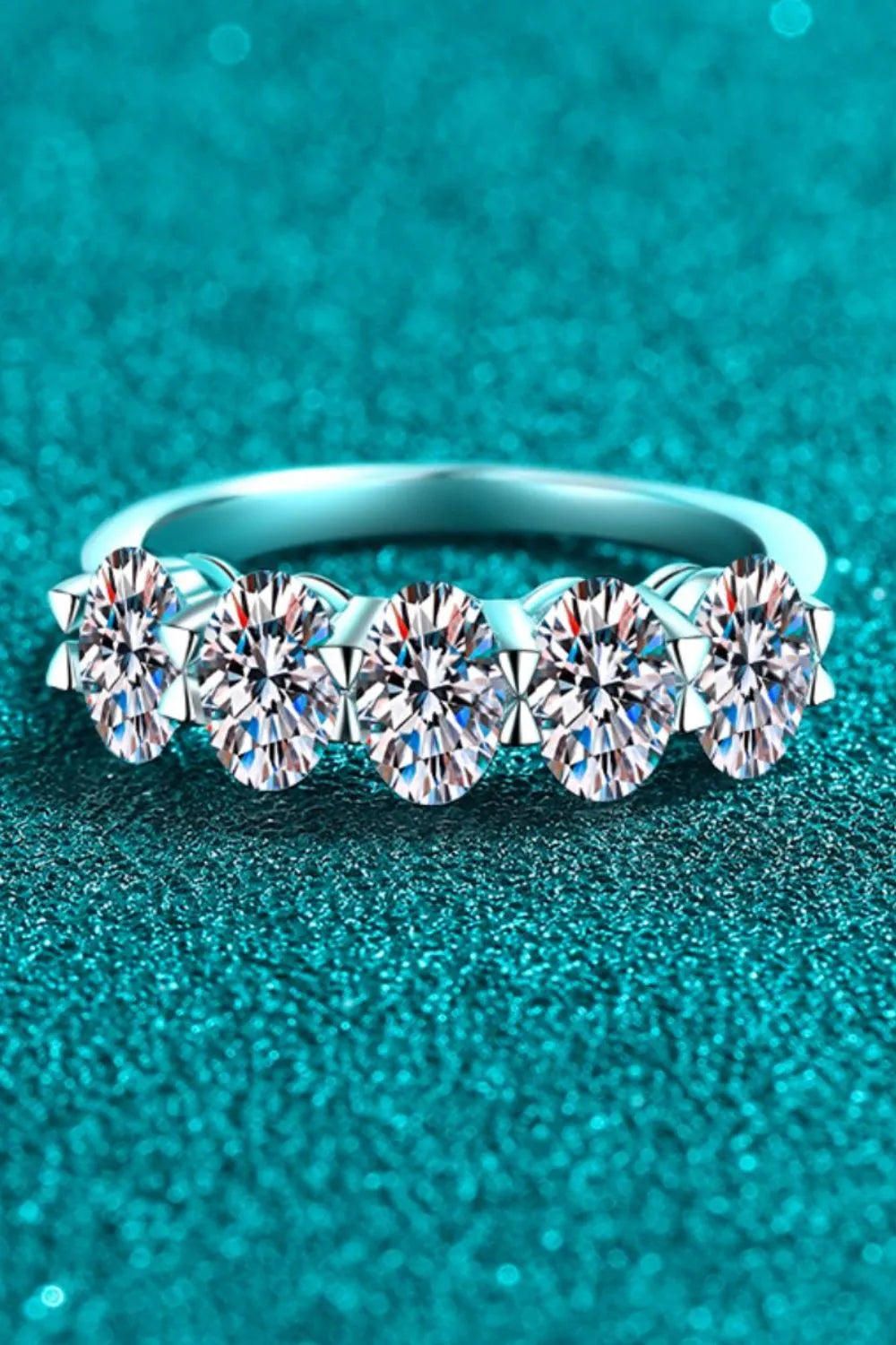 2.5 Carat Moissanite 925 Sterling Silver Ring - Trendsi - Flyclothing LLC