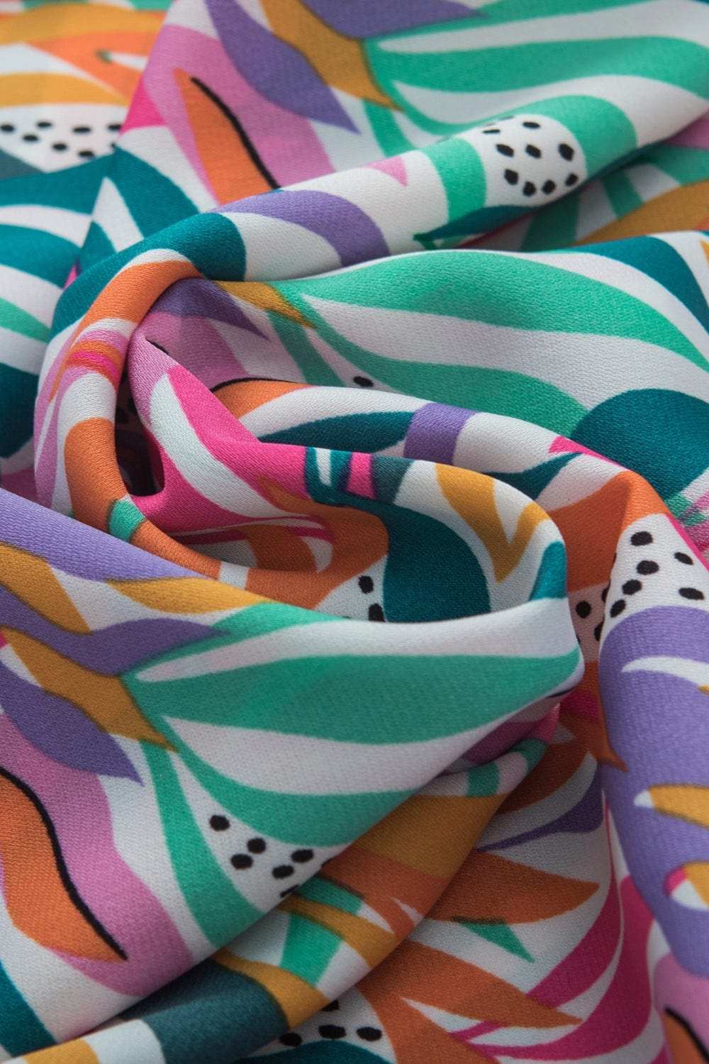 Printed Round Neck Cap Sleeve Blouse - Trendsi - Flyclothing LLC