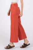 SAGE + FIG Wide Leg Cropped Pants - Trendsi - Flyclothing LLC
