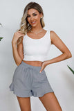 Full Size Drawstring Ruffle Hem Shorts - Trendsi - Flyclothing LLC