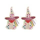 Witch Rhinestone Alloy Earrings - Trendsi - Flyclothing LLC