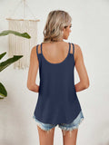 Florira Cutout Eyelet Tank - Trendsi - Flyclothing LLC