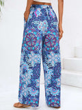 Geometric Wide Leg Pants with Pockets - Trendsi - Flyclothing LLC