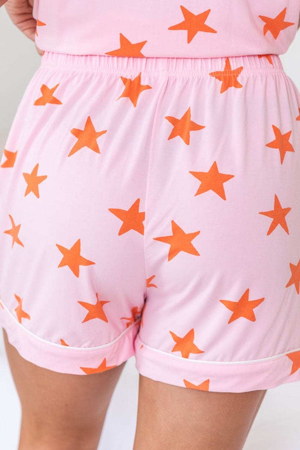 Star Print Short Sleeve Shirt and Shorts Set - Trendsi - Flyclothing LLC