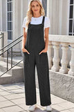 Lovelet Square Neck Wide Strap Overalls with Pockets - Trendsi - Flyclothing LLC