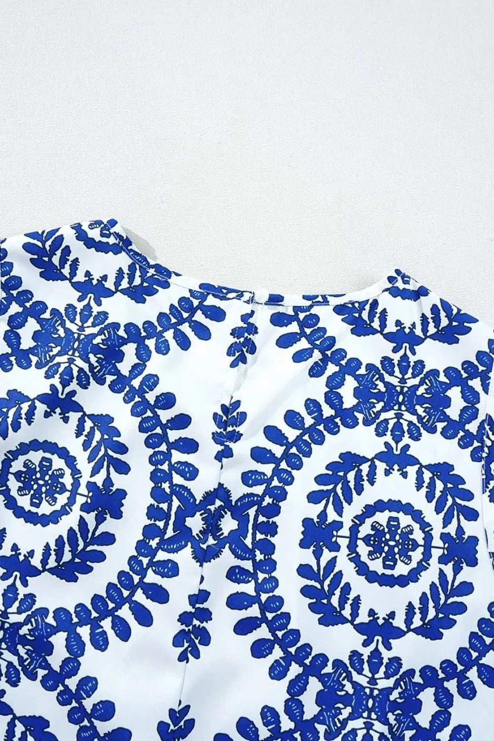 Printed Crew Neck Sleeveless Top - Trendsi - Flyclothing LLC