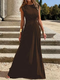 Twisted Round Neck Sleeveless Maxi Dress - Trendsi - Flyclothing LLC