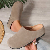 Round Toe Flats Slip-Ons - Trendsi - Flyclothing LLC