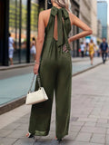 Tied Grecian Wide Leg Jumpsuit - Trendsi - Flyclothing LLC