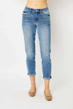 Judy Blue Full Size Cuffed Hem Slim Jeans - Trendsi - Flyclothing LLC