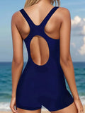 Cutout Back Wide Strap One-Piece Swimwear - Trendsi - Flyclothing LLC