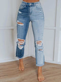 Distressed Jeans with Pockets - Trendsi - Flyclothing LLC