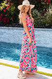 Printed V-Neck Maxi Cami Dress - Trendsi - Flyclothing LLC