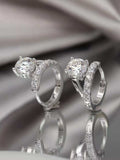 2 Carat Moissanite 925 Sterling Silver Huggie Earrings - Trendsi - Flyclothing LLC