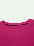 Round Neck Long Sleeve Cropped T-Shirt - Trendsi - Flyclothing LLC