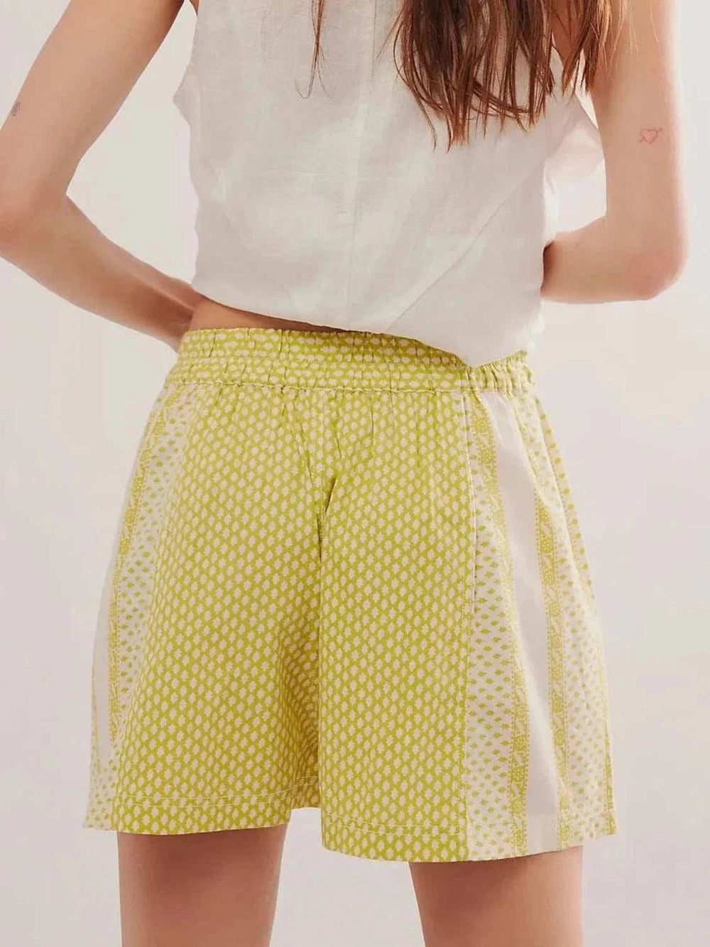 Elastic Waist Shorts - Trendsi - Flyclothing LLC