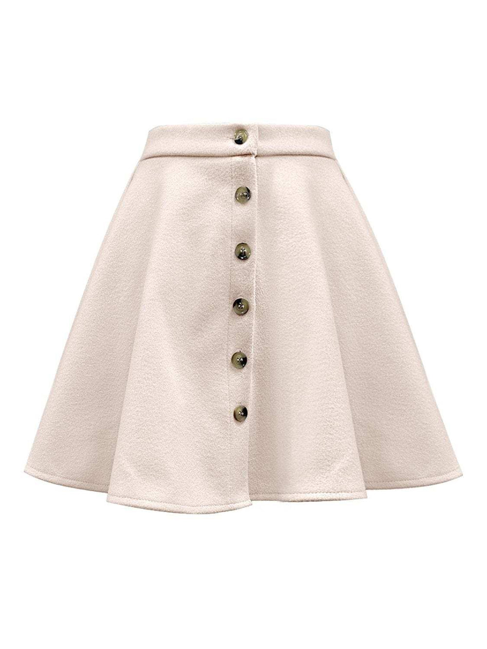 Buttoned Corduroy Mini Skirt - Trendsi - Flyclothing LLC