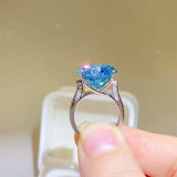 5 Carat Moissanite 925 Sterling Silver Ring - Trendsi - Flyclothing LLC
