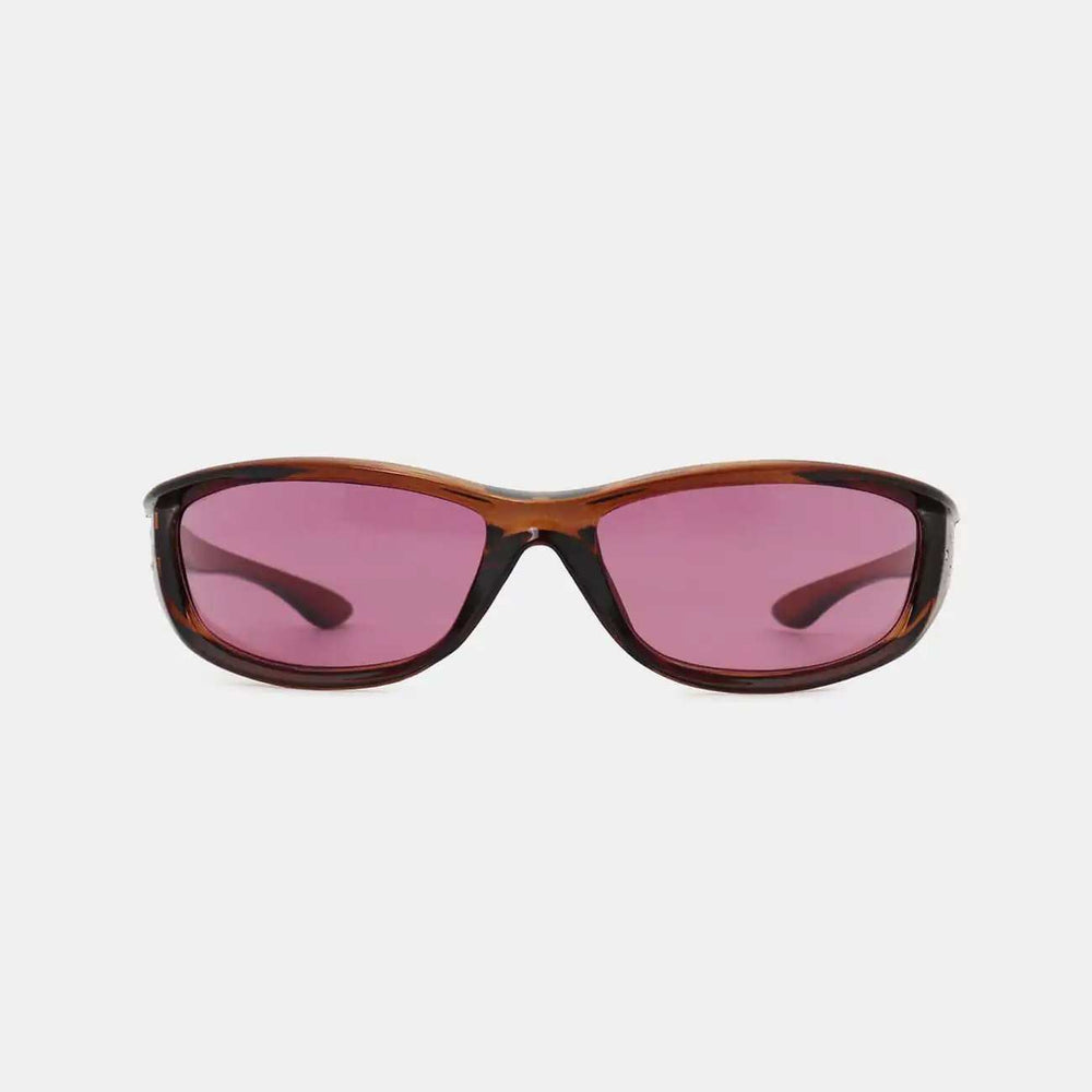 Polycarbonate Frame Rectangle Sunglasses - Trendsi - Flyclothing LLC