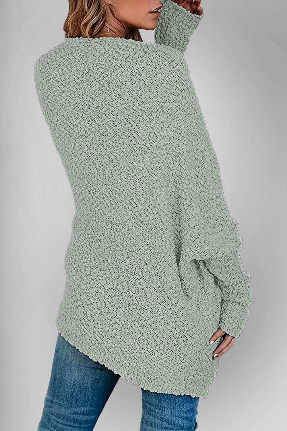Double Take Pocketed Open Front Long Sleeve Cardigan - Trendsi - Flyclothing LLC