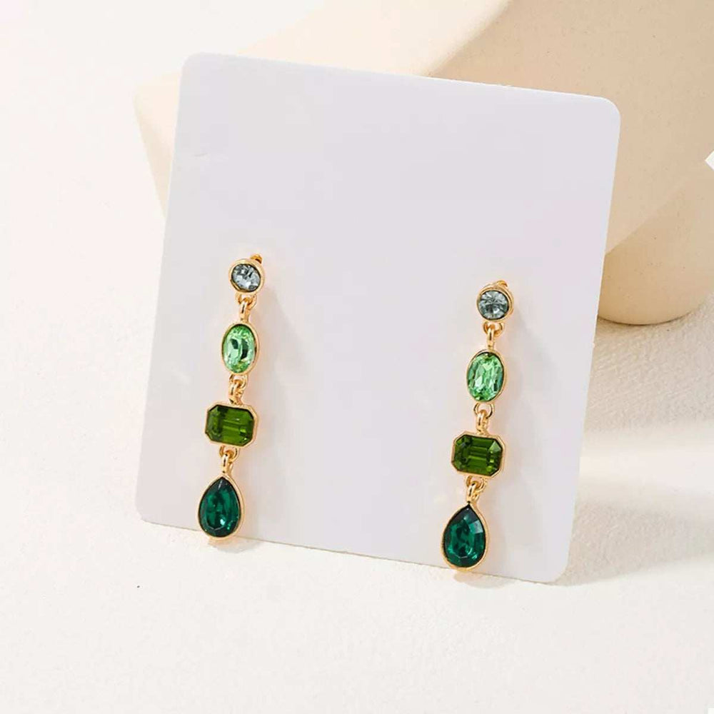 18K Gold-Plated Drop Earrings - Trendsi - Flyclothing LLC