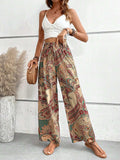 Printed Wide Leg Pants - Trendsi - Flyclothing LLC
